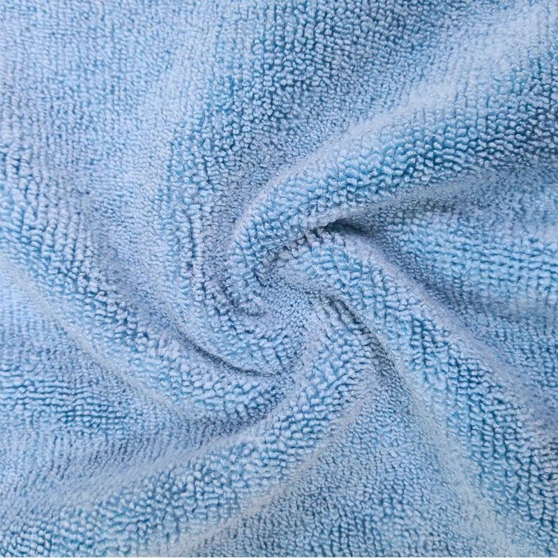 POLYTE Microfiber Cleaning Towel (16x24, 6 Pack, Professional, Blue,Camel,Gray) - Image 4